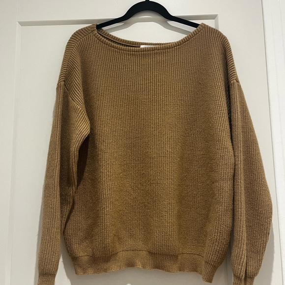 Super cozy Knit sweater set:  loungewear two piece set - camel colour - Picture 2 of 4